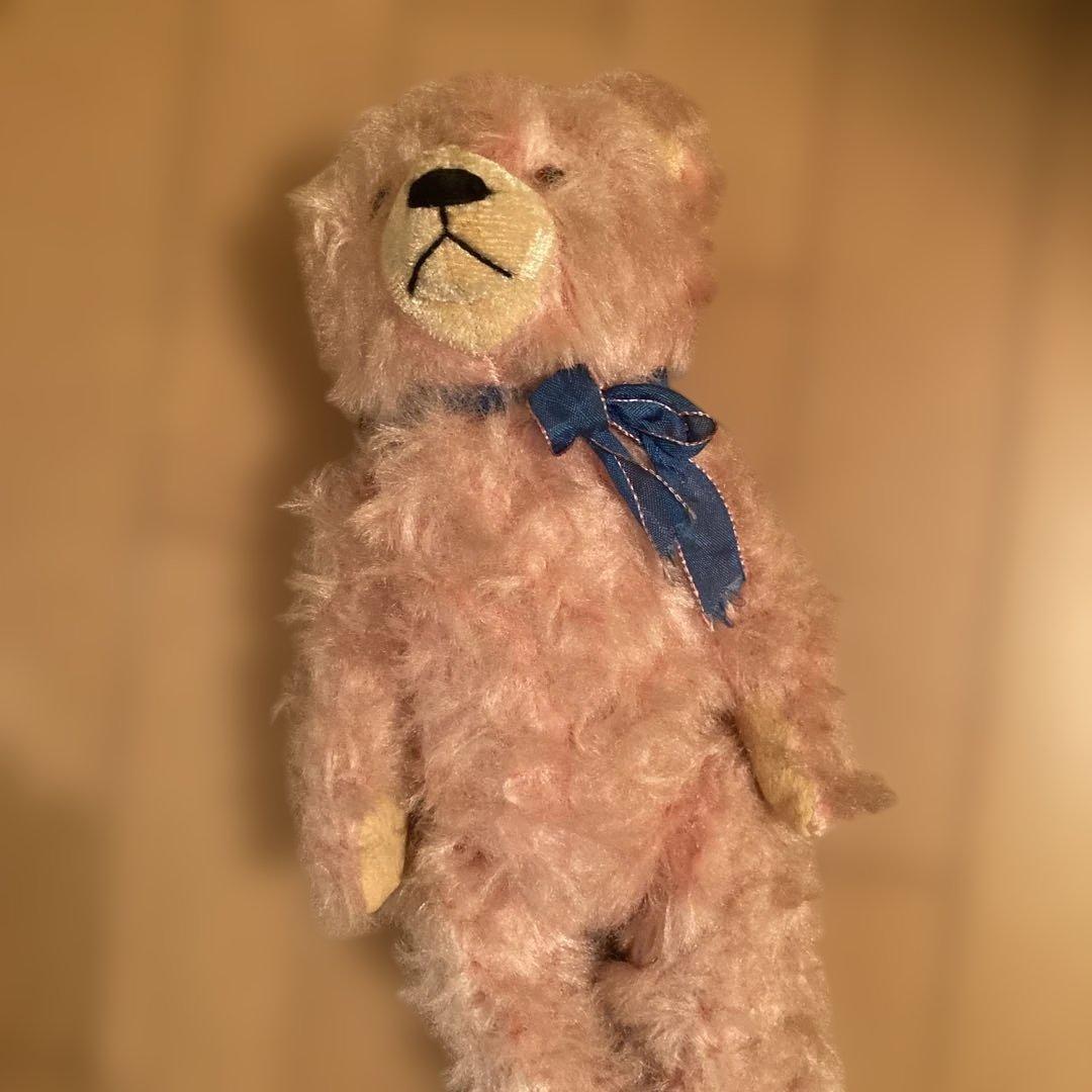 アンティークピンクのテディベア