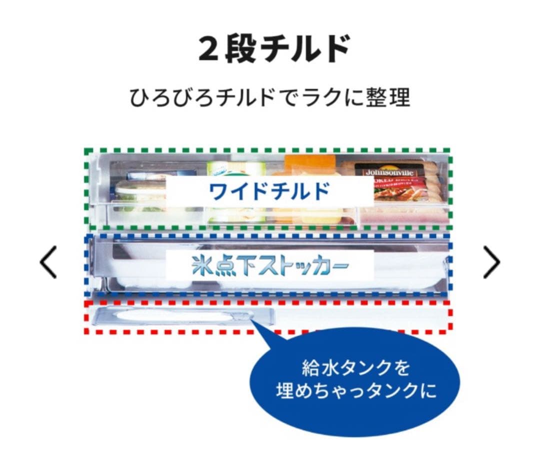 MITSUBISHI ELECTRIC 冷蔵庫 300L スリムタイプ　左開き