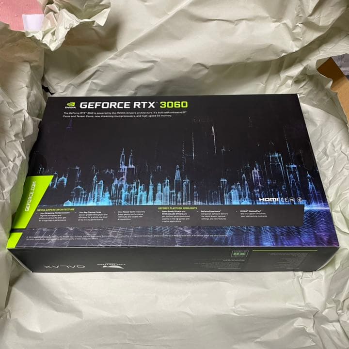 【新品未使用品】玄人志向 GEFORCE RTX 3060 グラフィックボ…