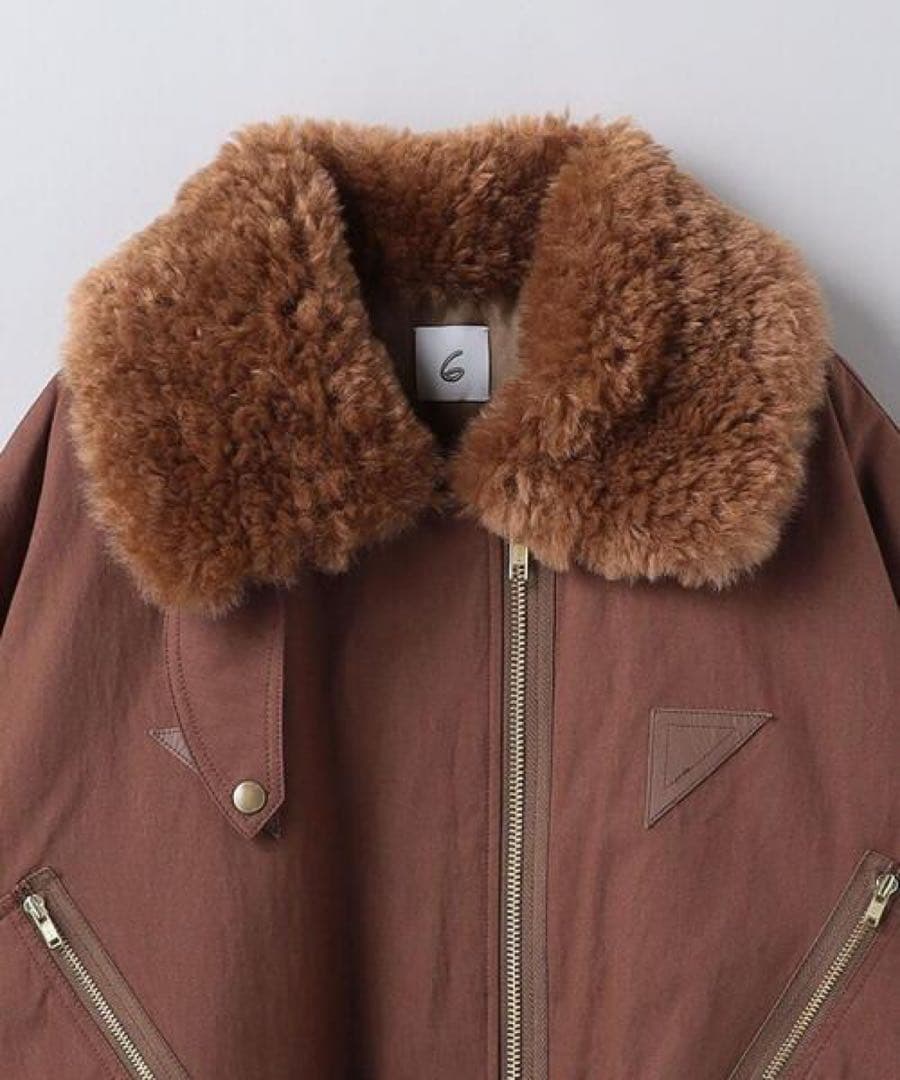 6 ROKU コットンナイロン パディング ジャケット