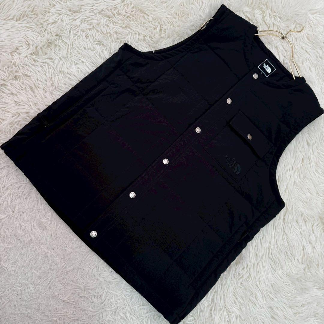 《良品》THE NORTH FACE 中綿ベスト ブラック S カジュアル