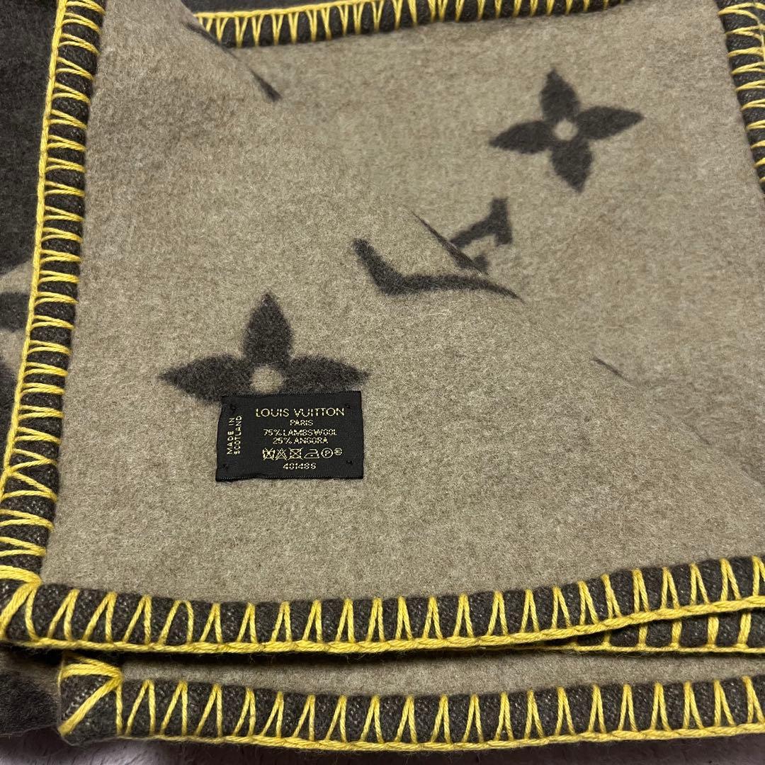 【美品】LOUIS VUITTON　ルイ・ヴィトン　ブランケット　モノグラム