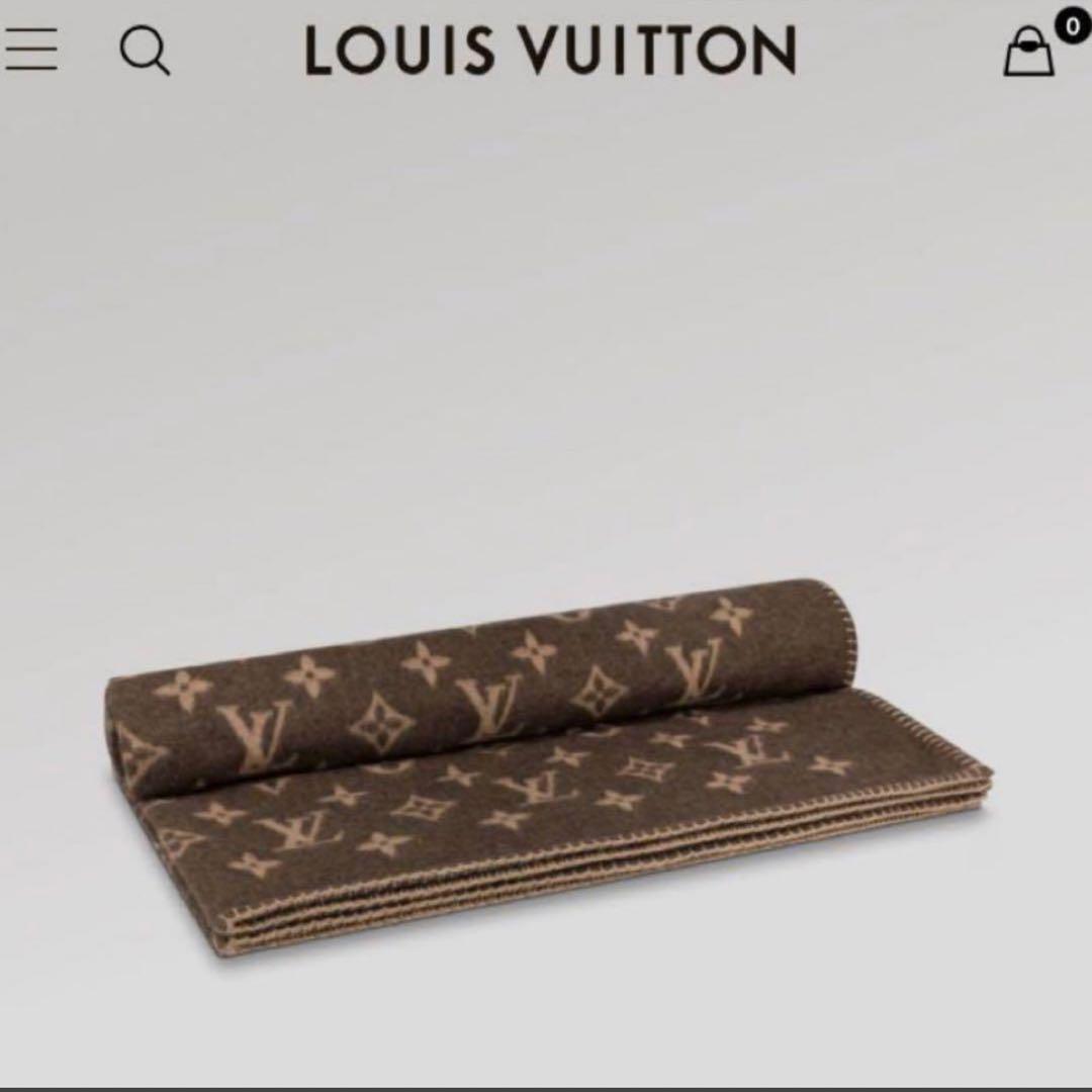 【美品】LOUIS VUITTON　ルイ・ヴィトン　ブランケット　モノグラム