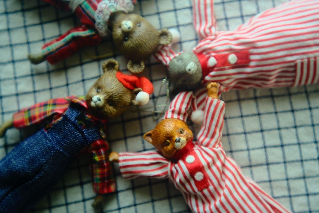 ヴィンテージ オーナメント チャイナヘッドドール ビスクドール クリスマス