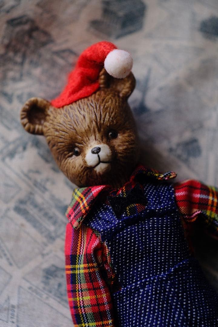 ヴィンテージ オーナメント チャイナヘッドドール ビスクドール クリスマス