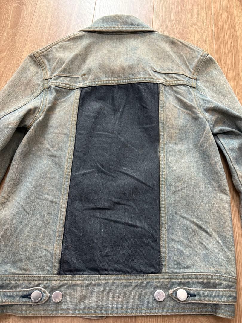 Dior homme 04SS アイスブルー WAX加工デニムジャケット 44