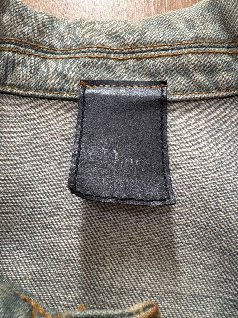 Dior homme 04SS アイスブルー WAX加工デニムジャケット 44