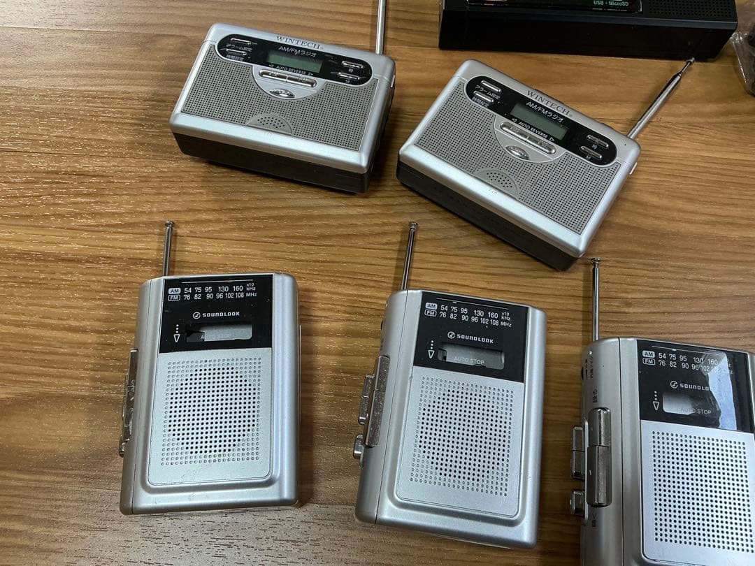 大特価！！まとめて７点セット★ラジオ付きテープレコーダー★ラジカセ