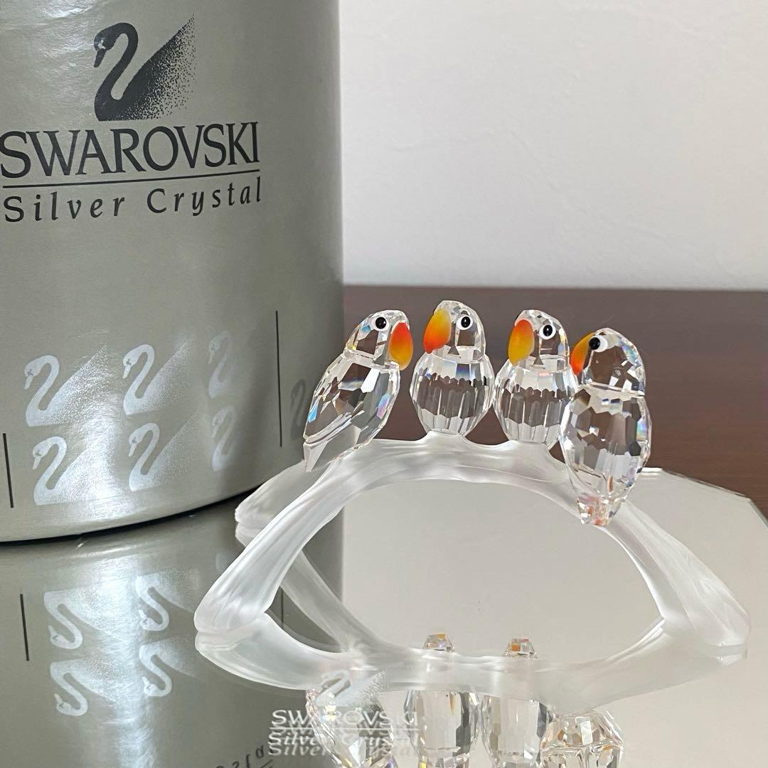 SWAROVSKI スワロフスキー クリスタル ベビーラブバーズ 鳥 置物