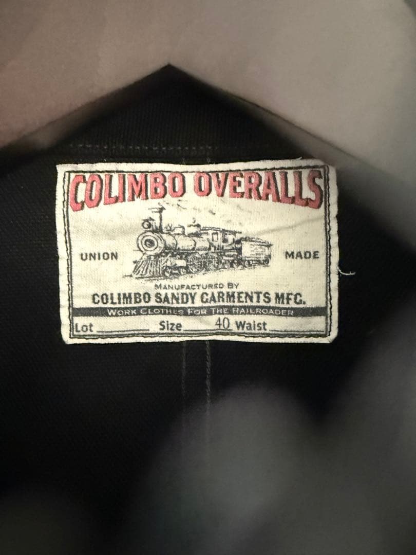 COLIMBO ブラックカバーオール 40