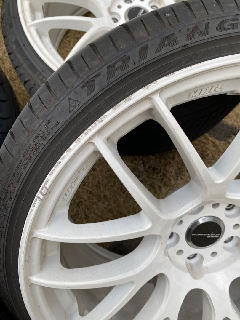 WORK EMOTION M8R 19×9.5J 5/114.3+38 ホワイト