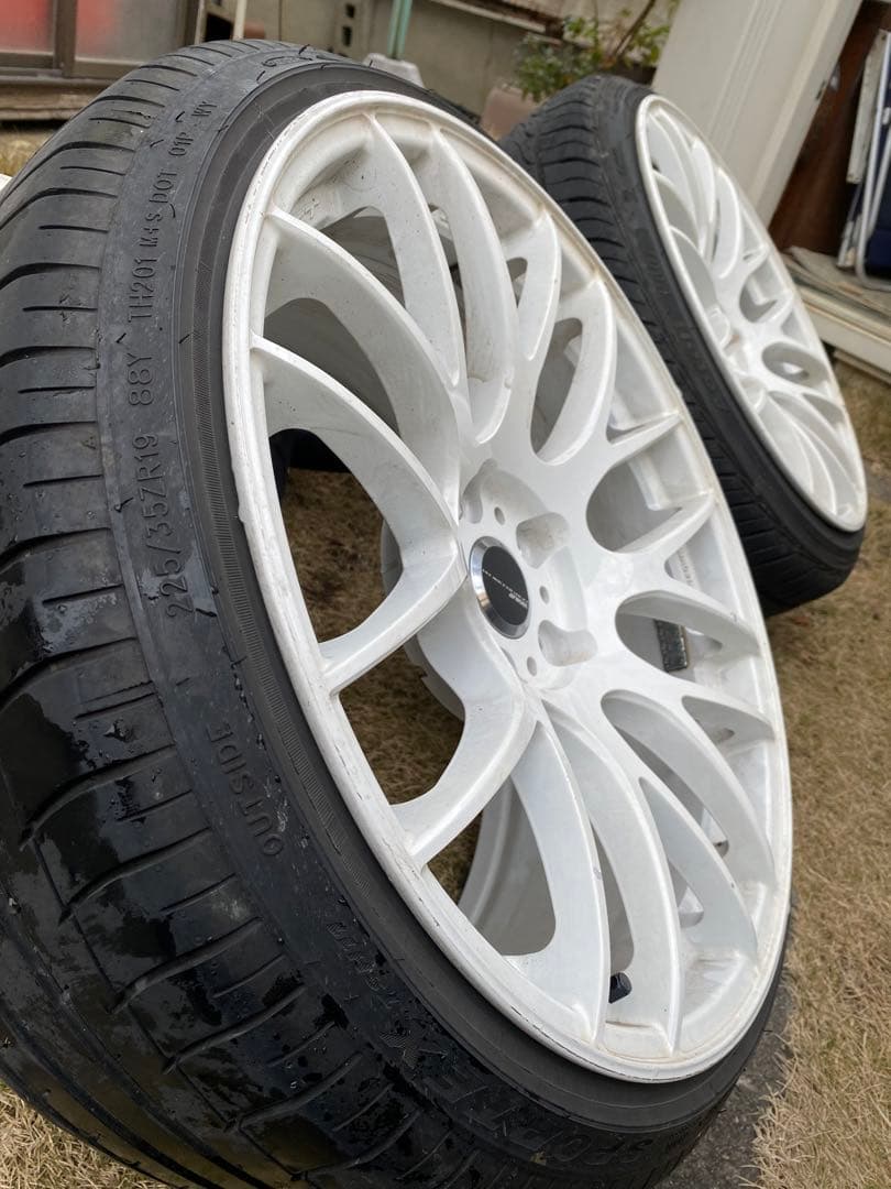 WORK EMOTION M8R 19×9.5J 5/114.3+38 ホワイト