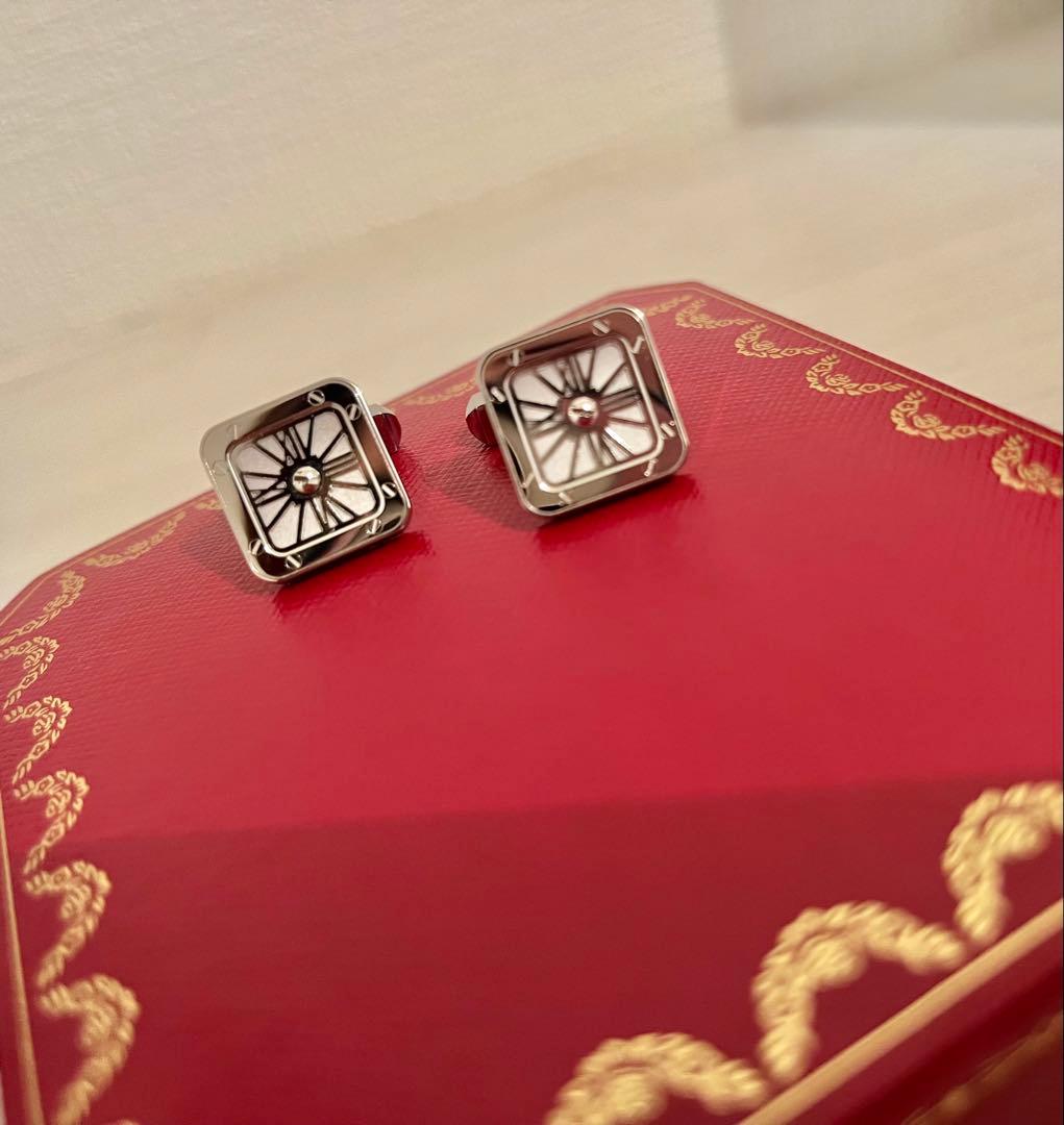 【超美品】Santos de Cartier カフスリンスクス(保証書あり