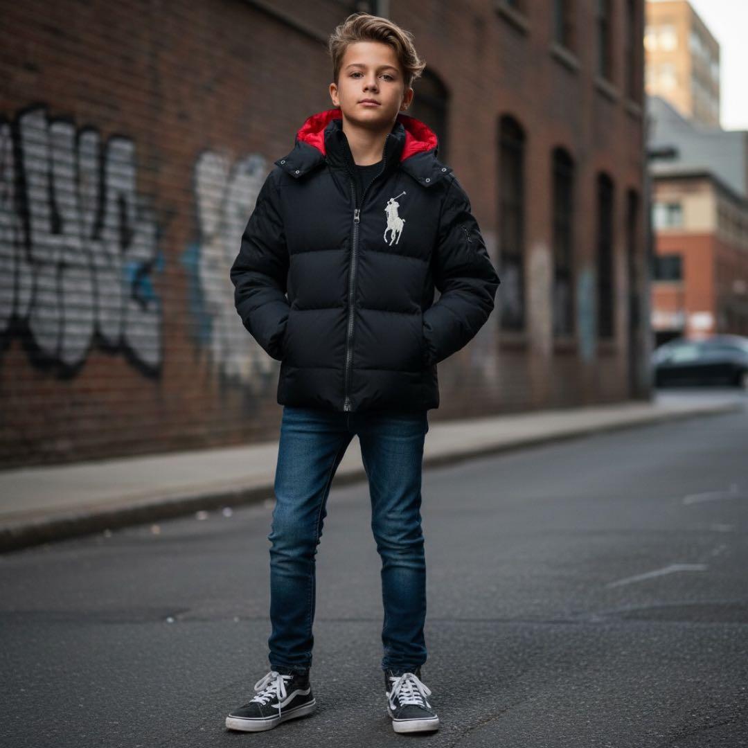 12/14迄限定価格　ポロラルフローレン　ダウンジャケット　ビッグポニー刺繍