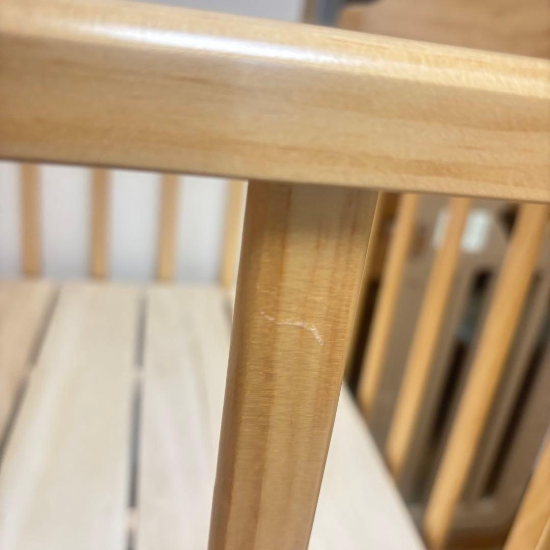 木製ベビーベッド KATOJI カトージ　ハイシート