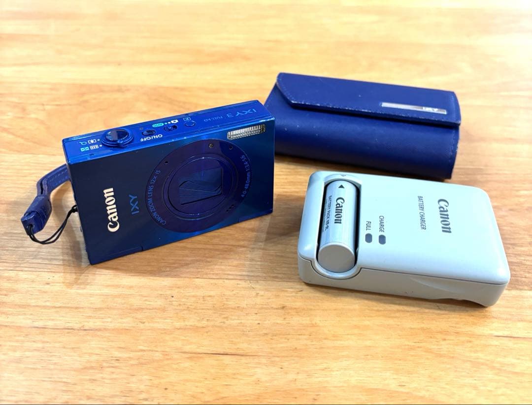 Canon IXY 3 青　コンパクトデジタルカメラ