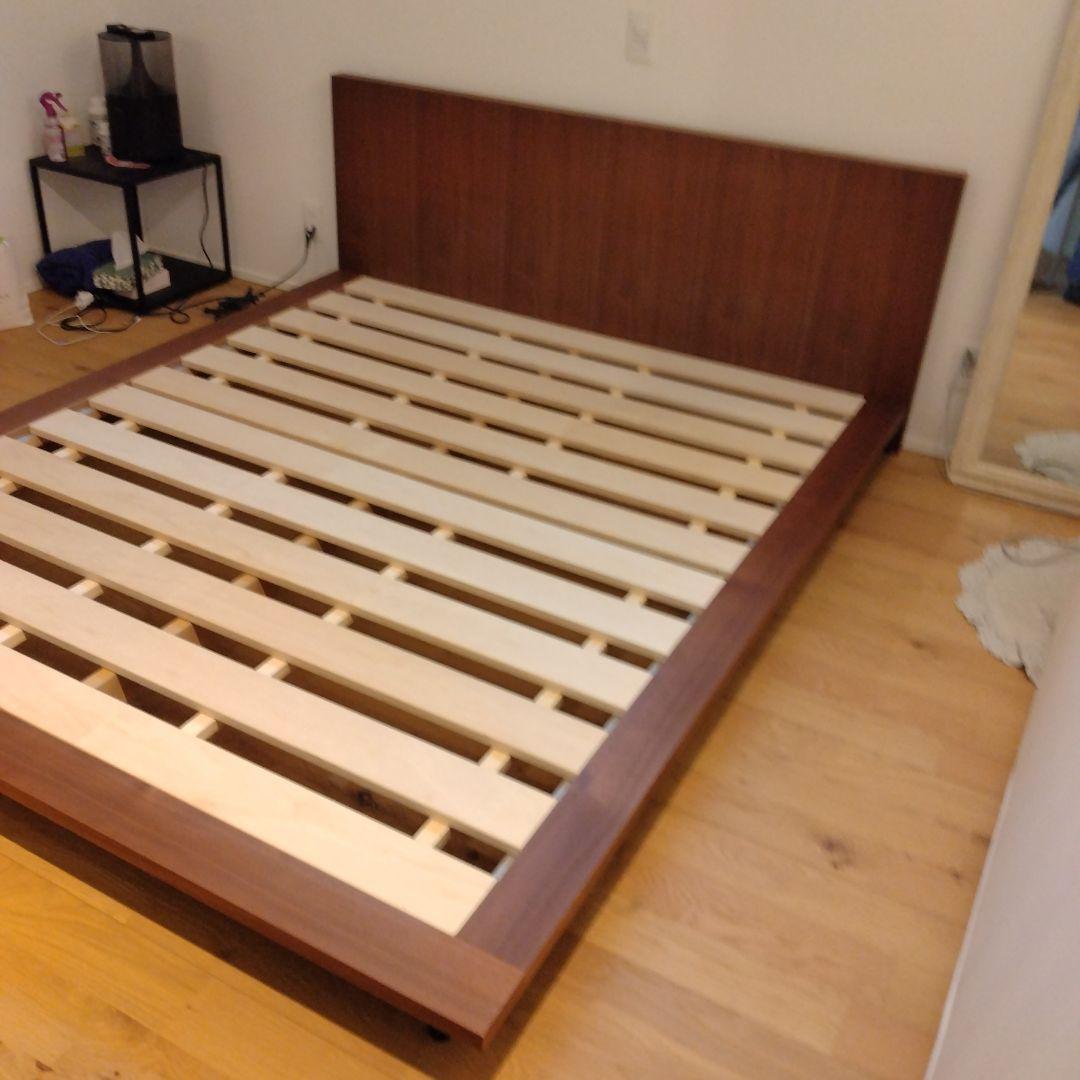 アクタス FBベッド ウォールナット クイーン 美品