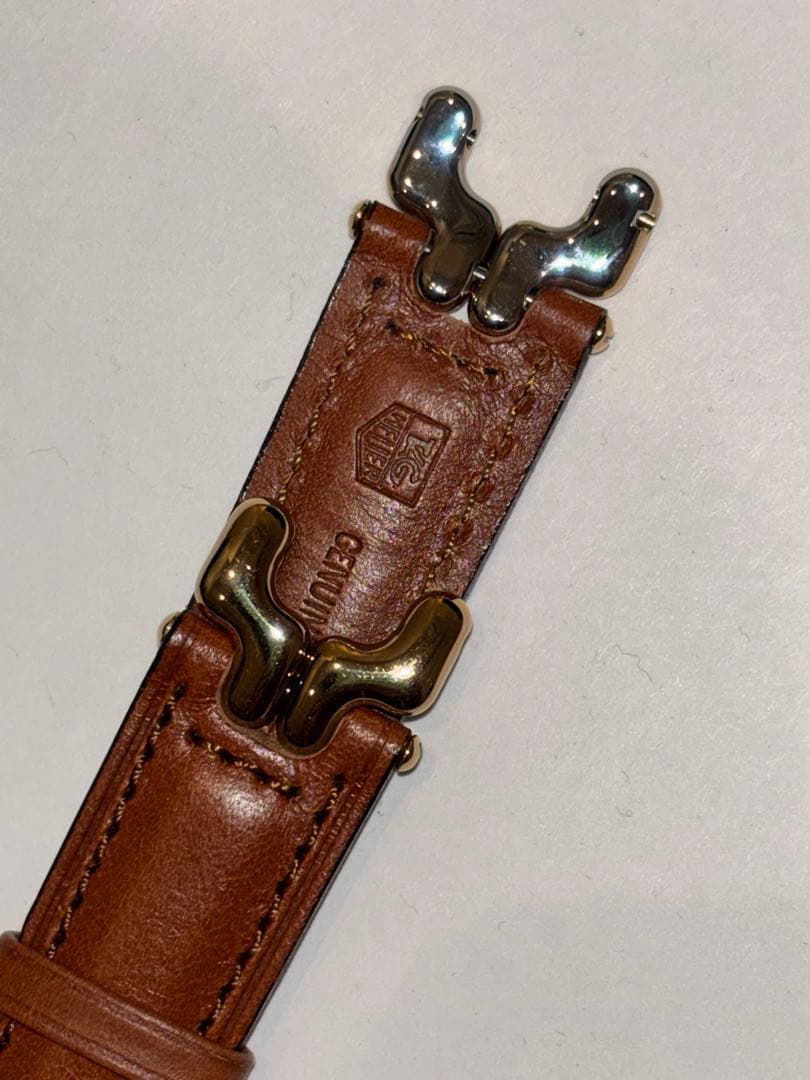 タグホイヤー　セナモデル　純正カーフベルト　新品