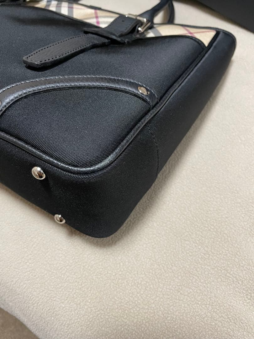 【化粧箱あり】 バーバリー ノバチェック トートバッグ ビジネスバッグ A4可