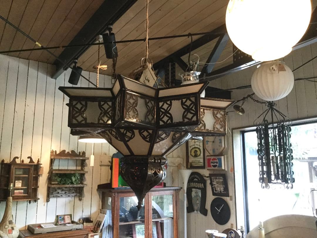 ビンテージ　モロカンランプ　アイアンランプ