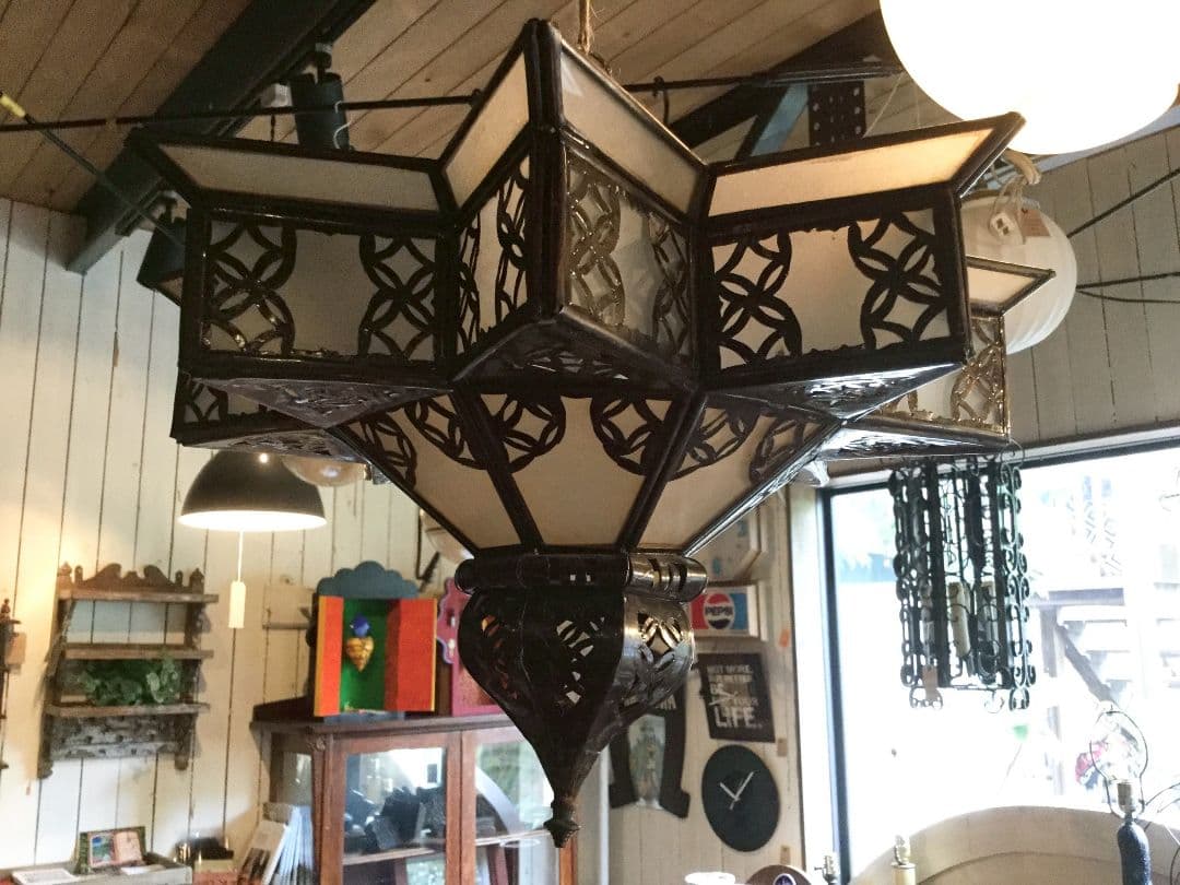 ビンテージ　モロカンランプ　アイアンランプ