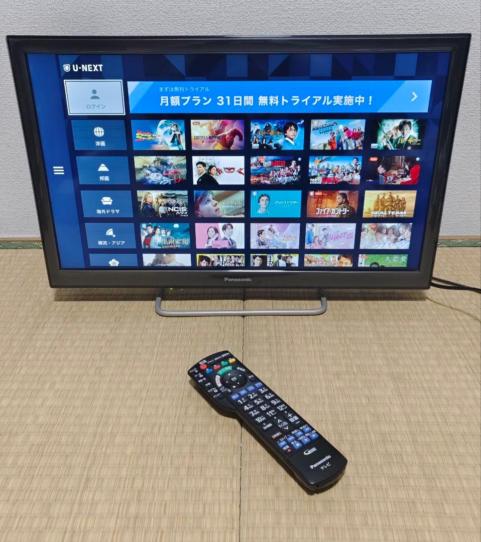 スマートテレビ Panasonic 24型　動画アプリ／地上波 2019年