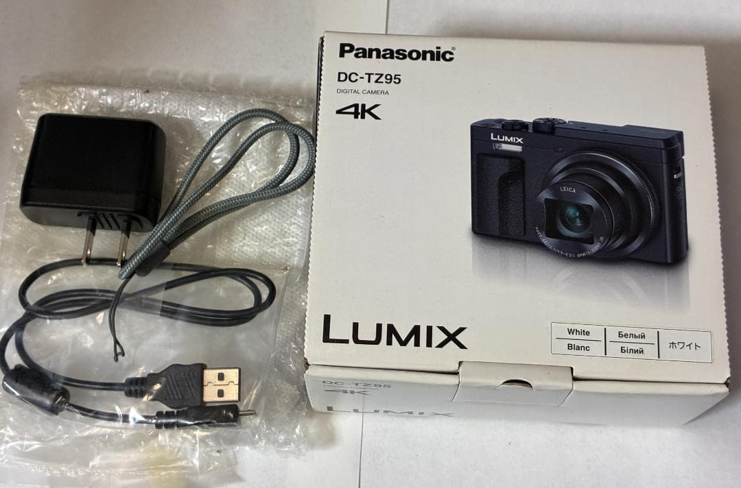Panasonic LUMIX DC-TZ95 白 美品 付属品完備 動作確認済