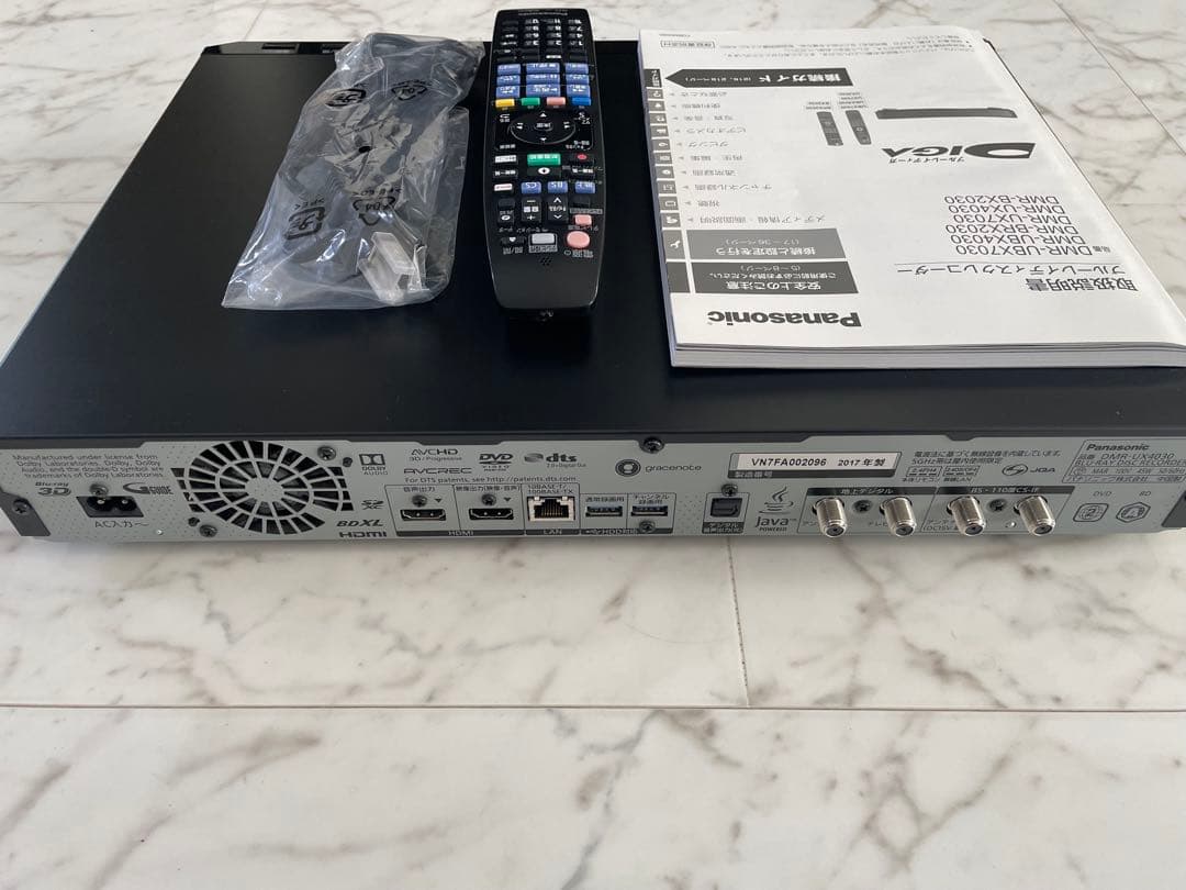 Panasonic ブルーレイレコーダー DIGA DMR-UX4030