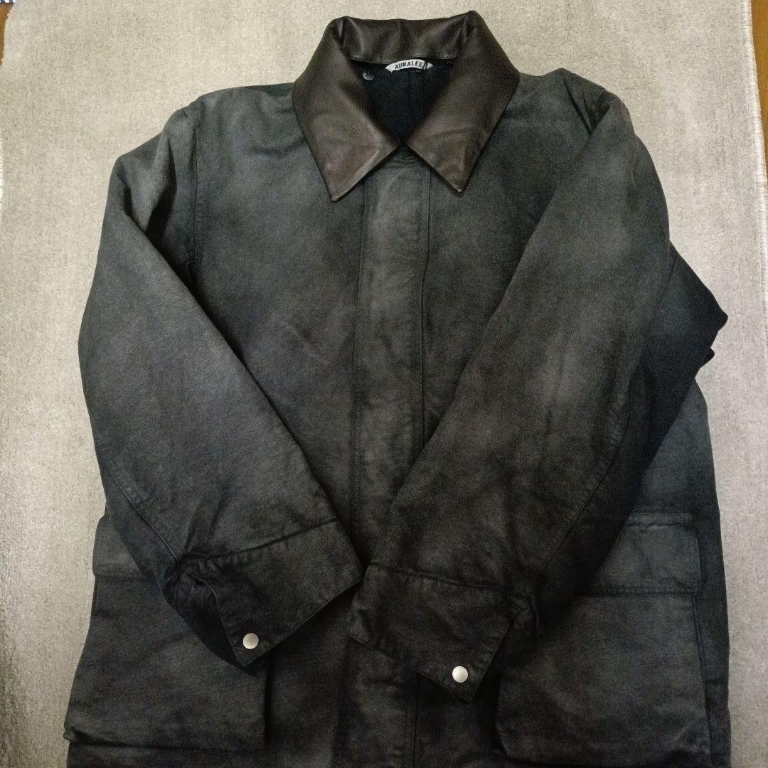 ジャケット・アウター AURALEE PRODUCT DYED COTTON DUCK BLOUSON
