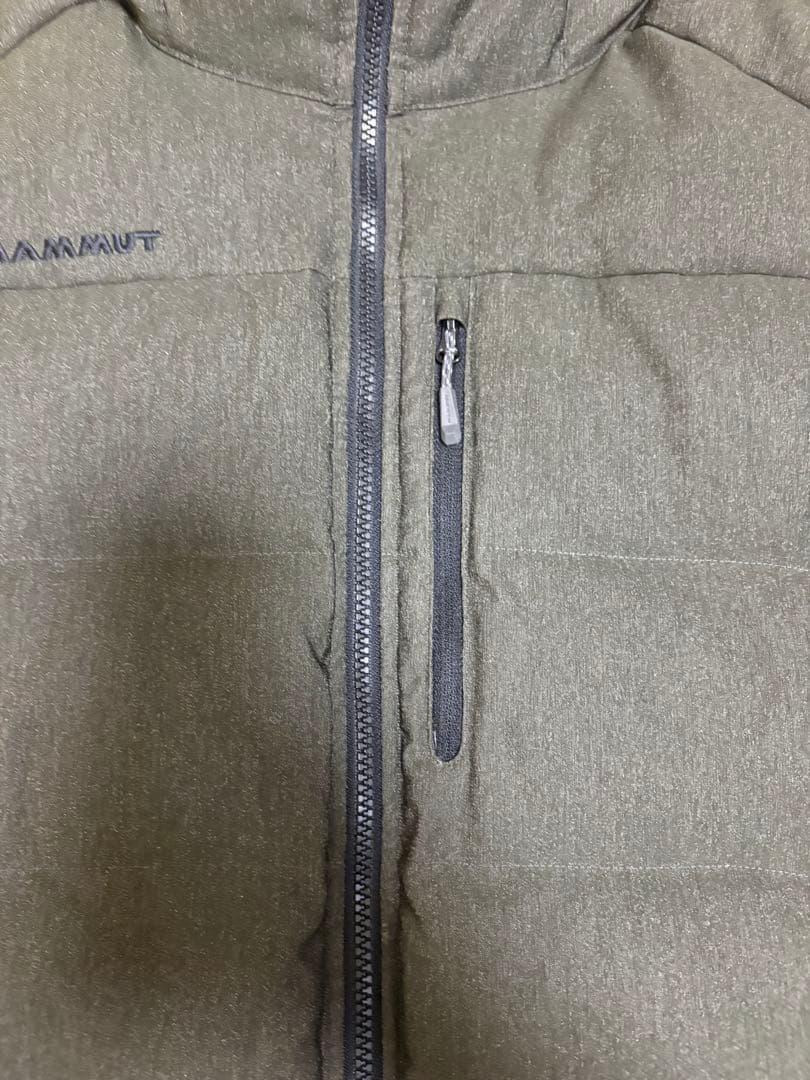MAMMUT マムートダウンジャケット 750+ フード付き オリーブL 美品