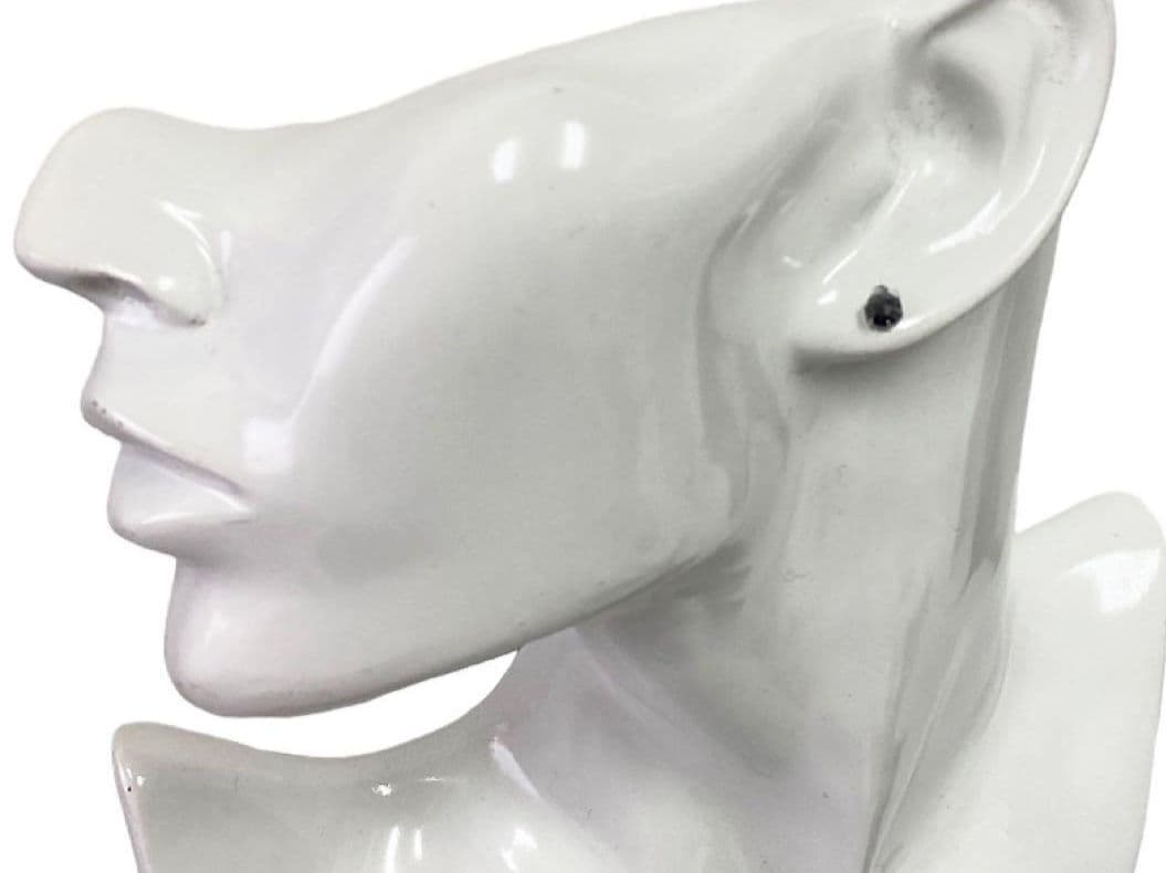 Pt900 プラチナ　計0.6ct ブラックダイヤモンドピアス　特A