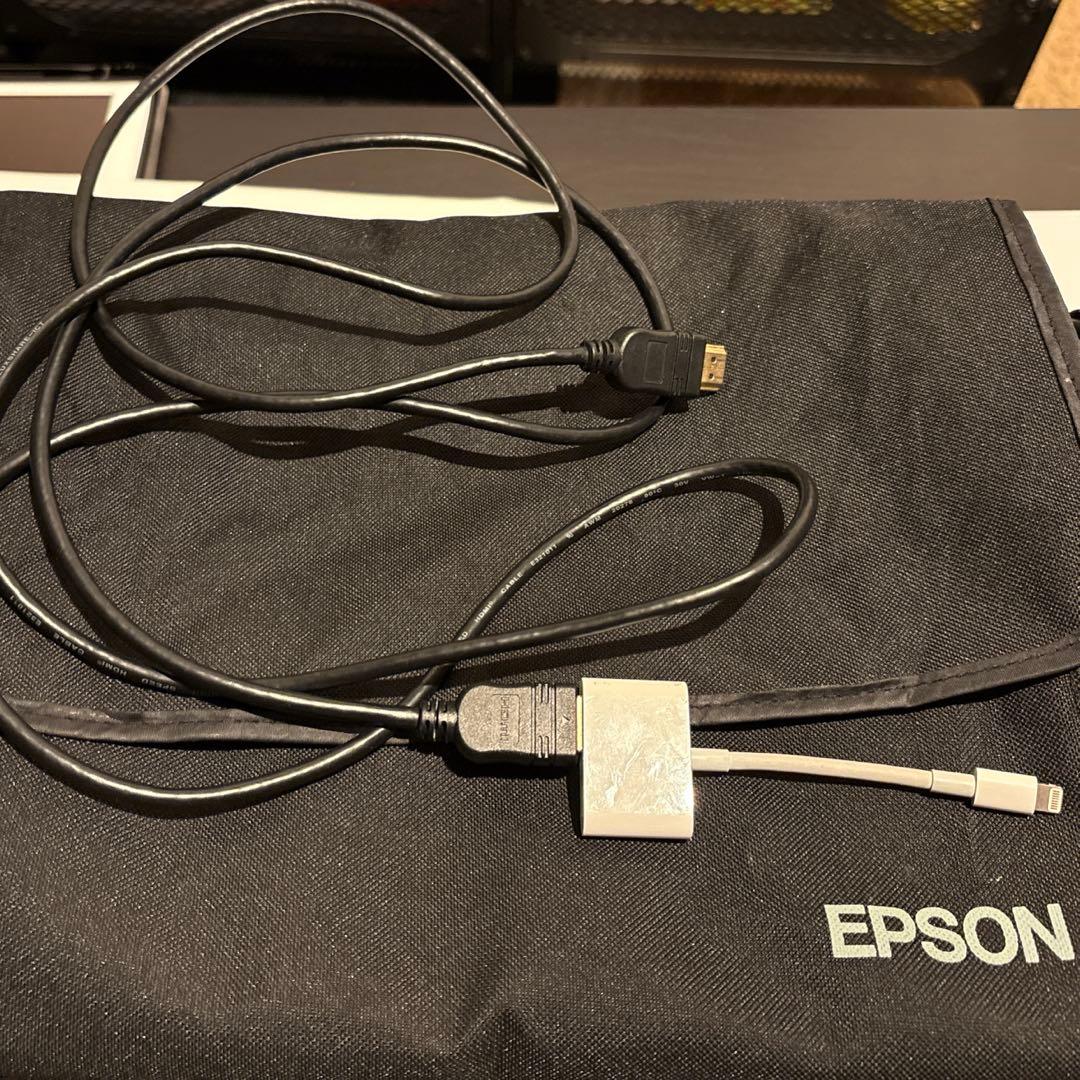 エプソンプロジェクター EB-X06アップル純正変換ケーブル・HDMIケーブル付