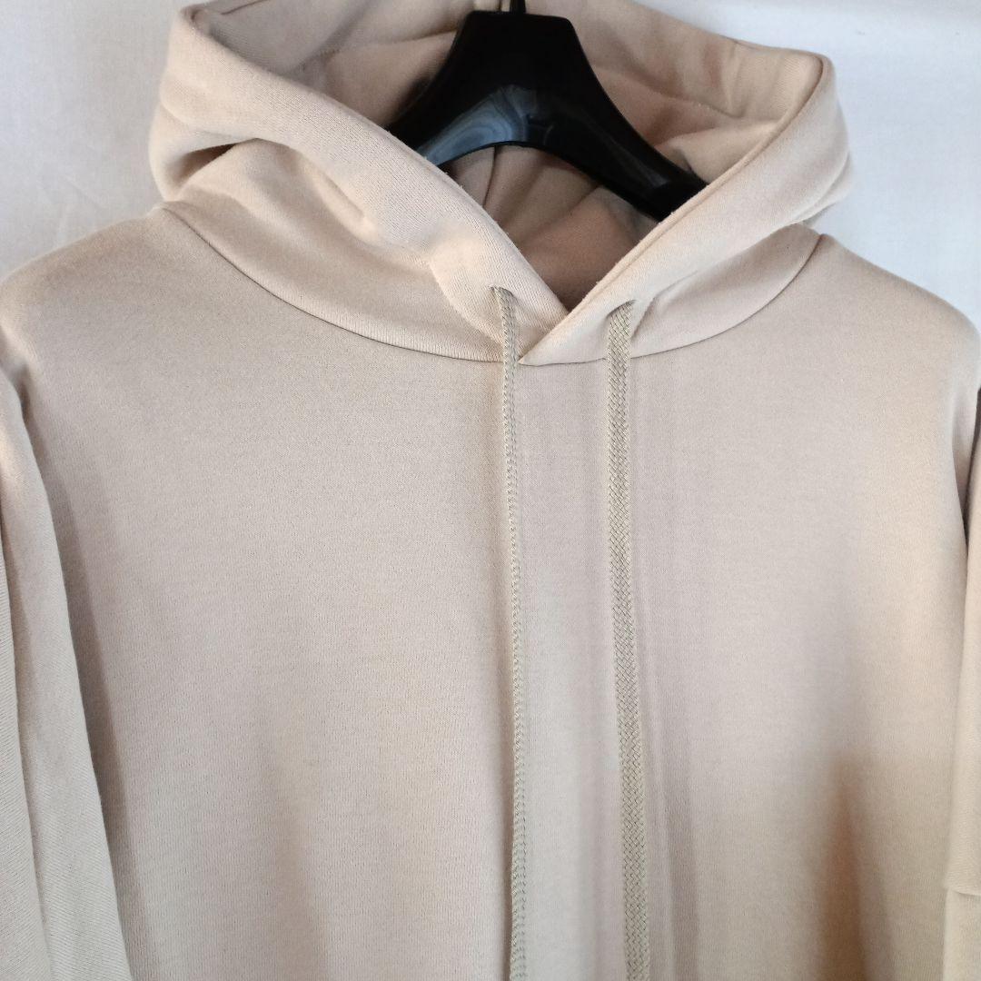 美品☆MIRROR9 ICONパーカー ベージュ アイコン裏起毛Mサイズ男女兼用