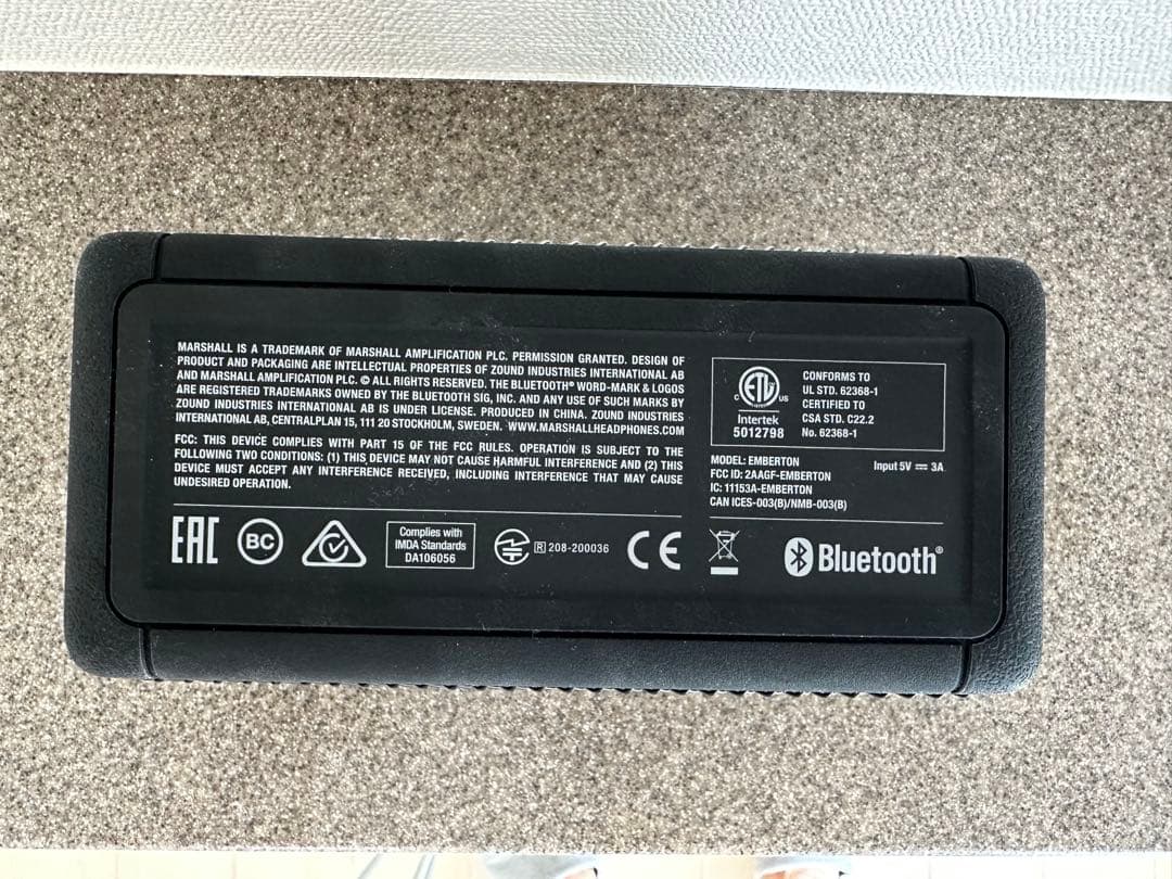 emberton マーシャル/ワイヤレススピーカー