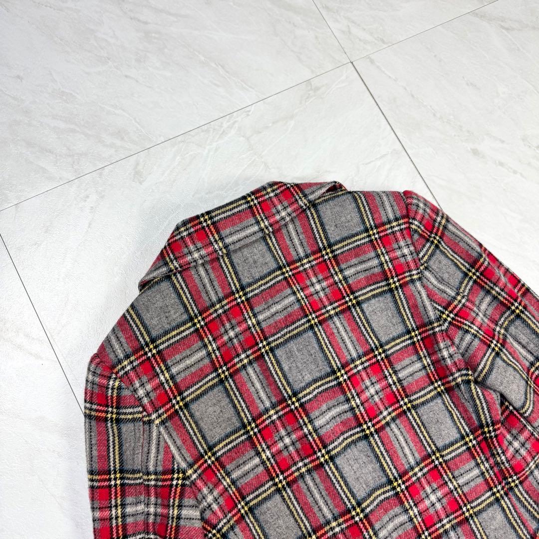 美品 ジュンヤワタナベ コムデギャルソン チェック ダブル ウール ジャケット