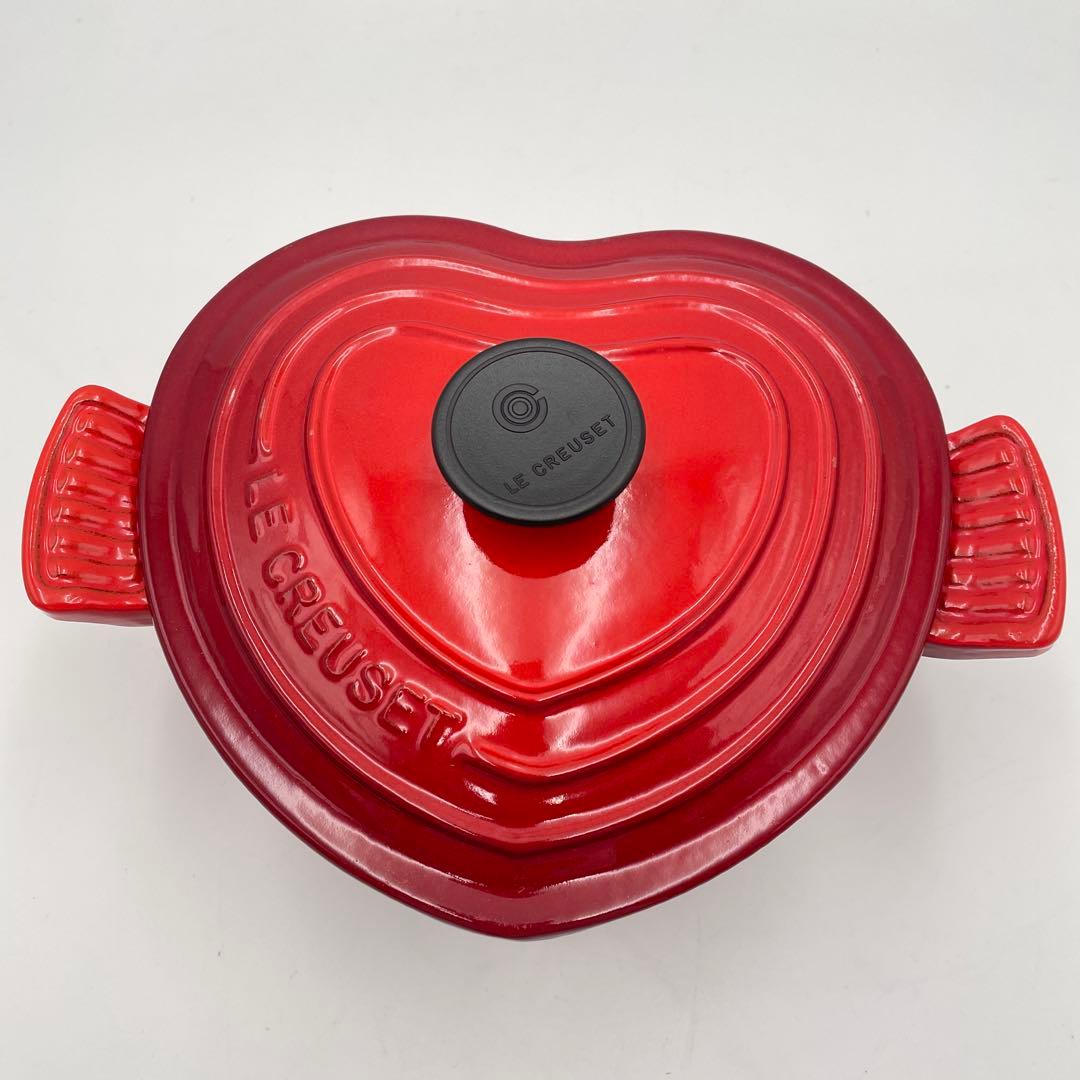 専用　ル・クルーゼ ココット・ダムール ハート型鍋 2.0L チェリーレッド