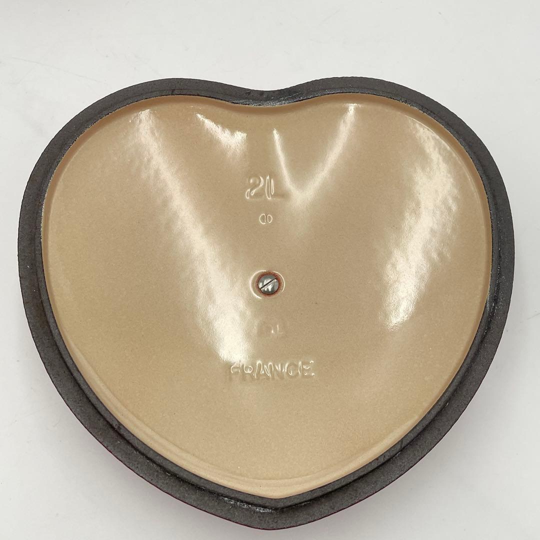 専用　ル・クルーゼ ココット・ダムール ハート型鍋 2.0L チェリーレッド