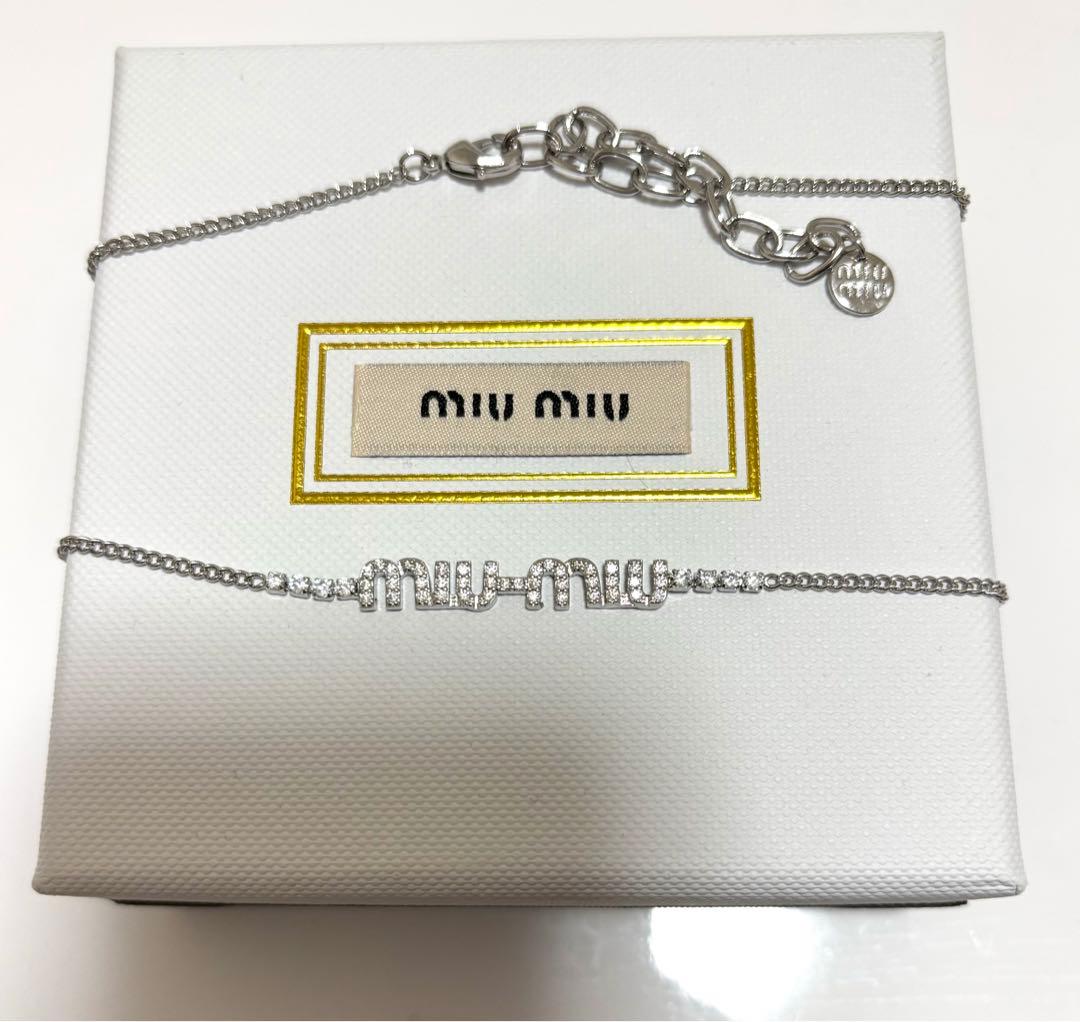 MIUMIU ミュウミュウ ロゴ ネックレス