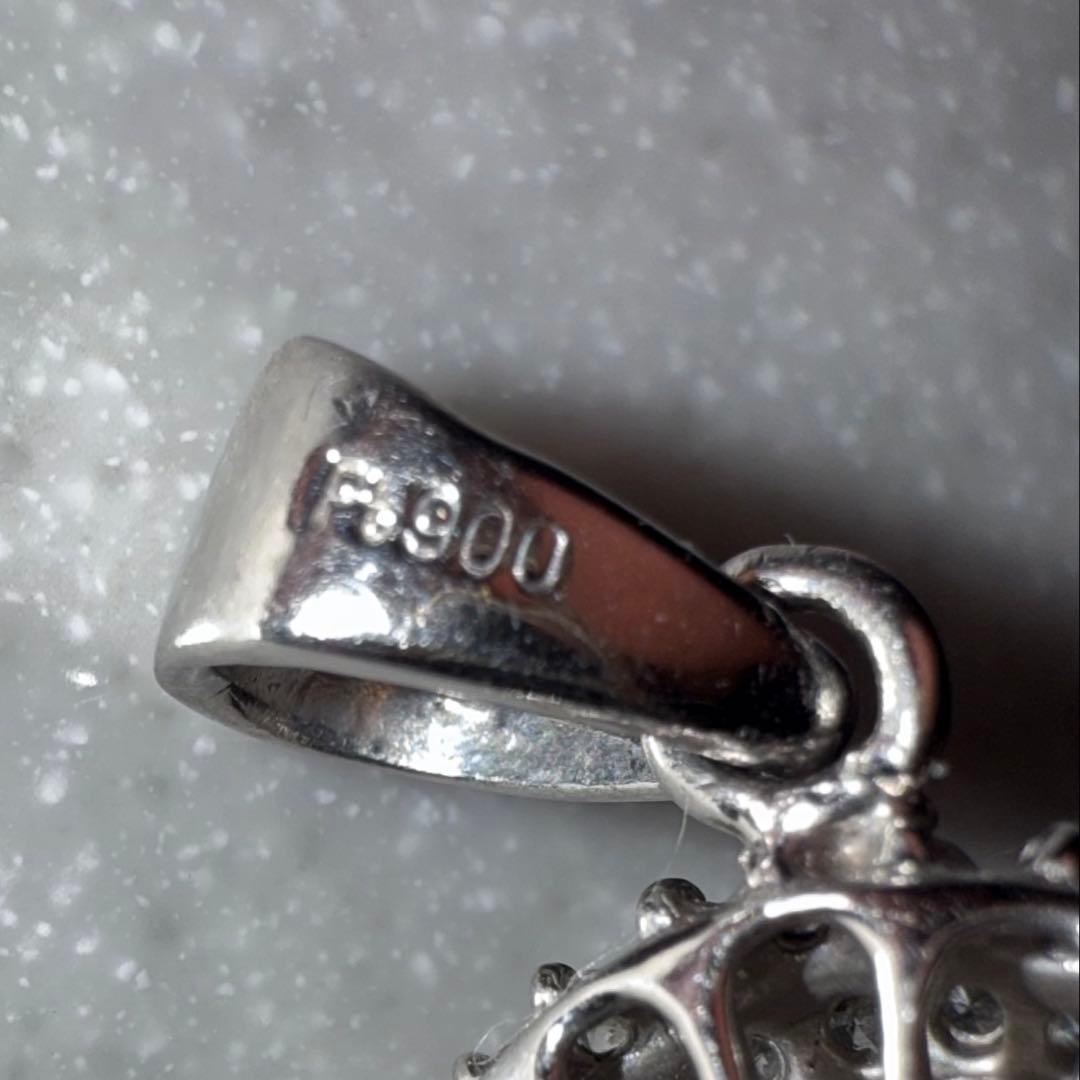 Pt スターサファイア　7.93ct パープル　ダイヤペンダントトップ