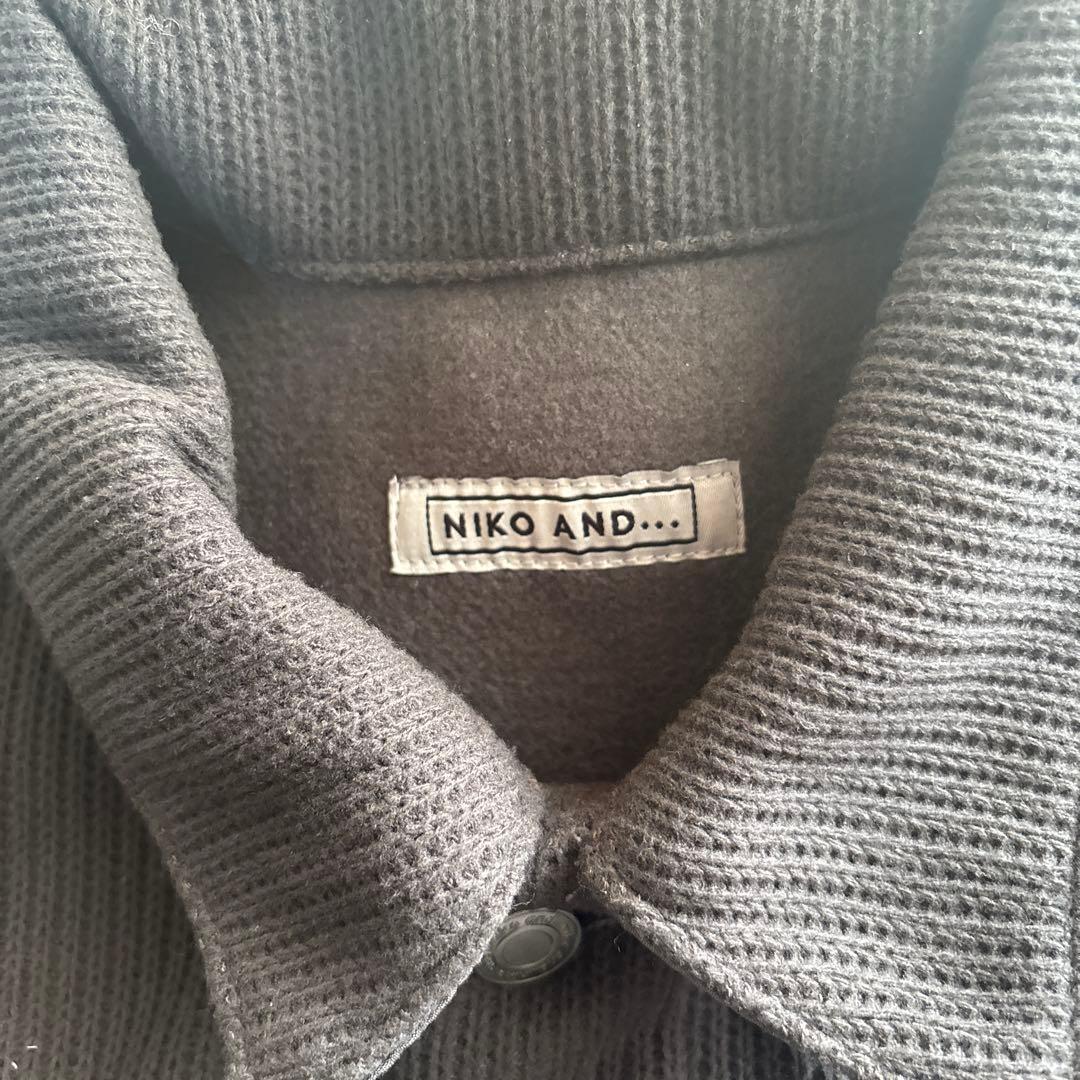 新品⭐︎niko and ニコアンド　Gジャン　チャコールグレー　フリーサイズ