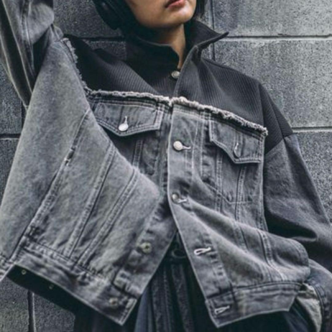 新品⭐︎niko and ニコアンド　Gジャン　チャコールグレー　フリーサイズ