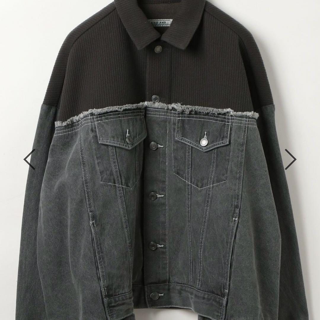 新品⭐︎niko and ニコアンド　Gジャン　チャコールグレー　フリーサイズ