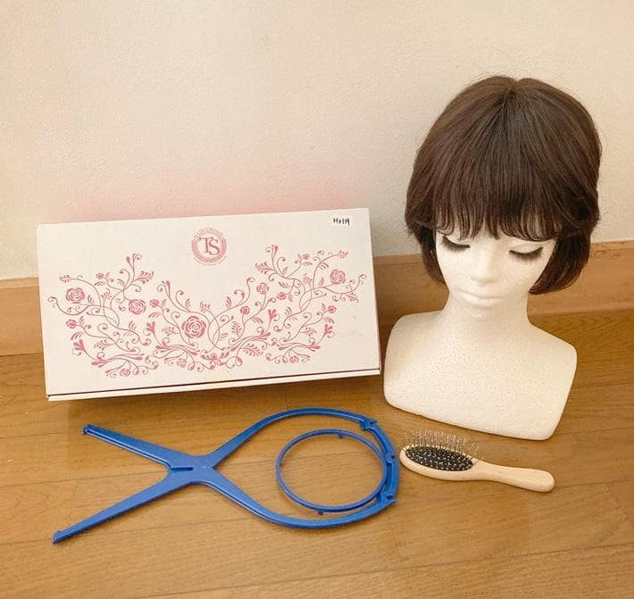 ふーちゃん　坂巻哲也　人毛MIX「ショート」　ダークブラウン