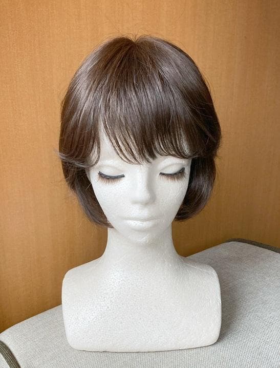 ふーちゃん　坂巻哲也　人毛MIX「ショート」　ダークブラウン