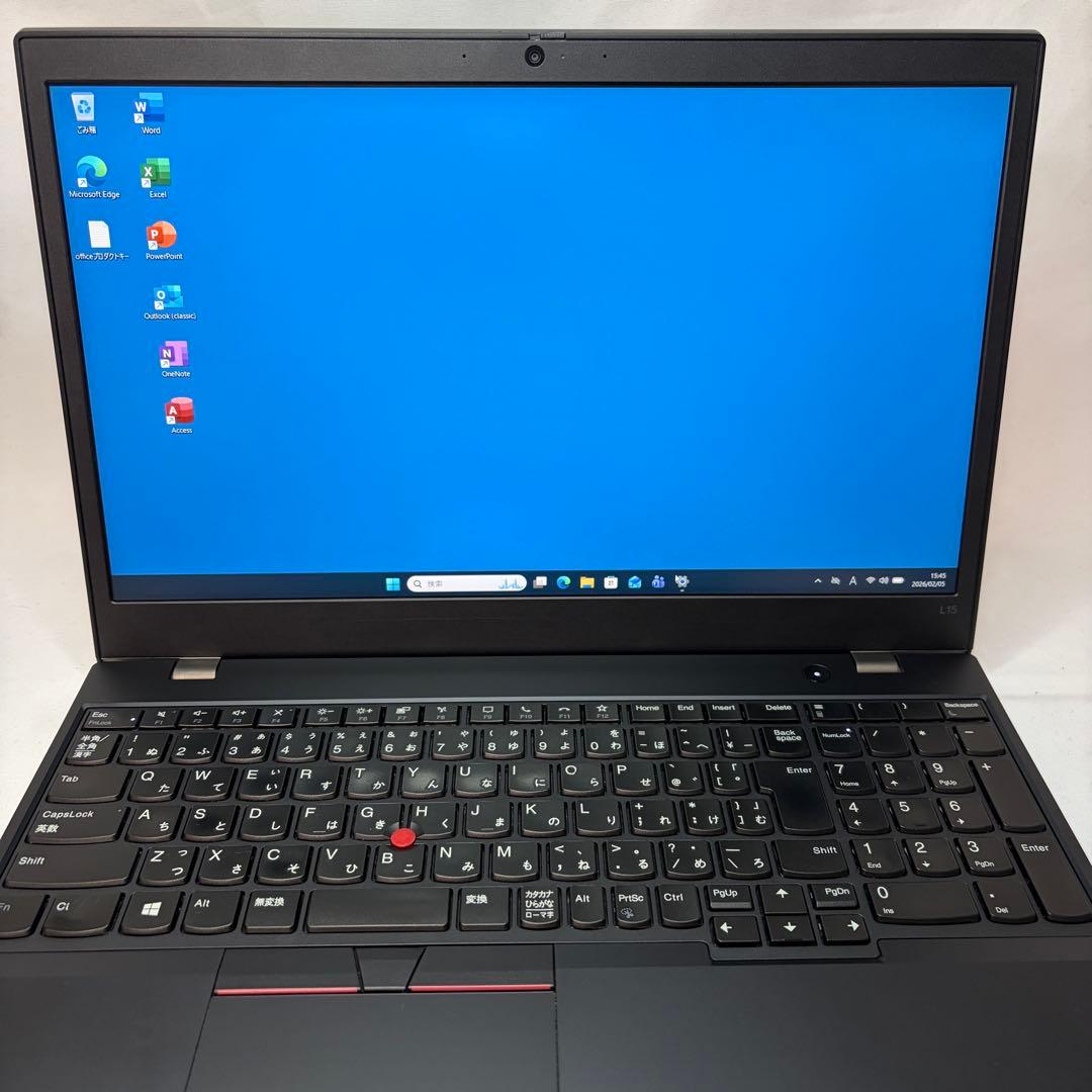 美品 ThinkPad L15 Core i5 8GB 256GB フルHD
