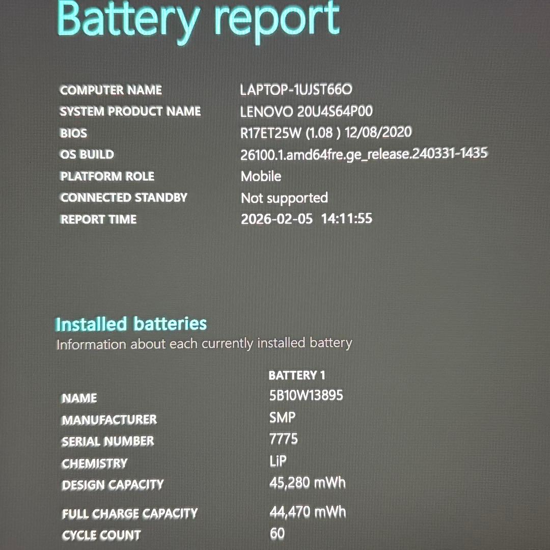 美品 ThinkPad L15 Core i5 8GB 256GB フルHD