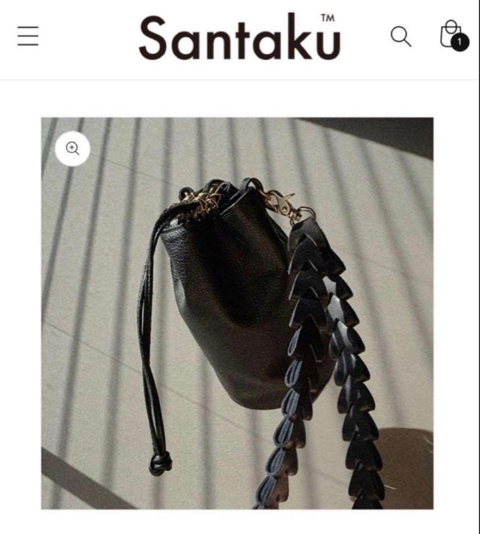 バッグ santaku 4way grain leather shoulder bag