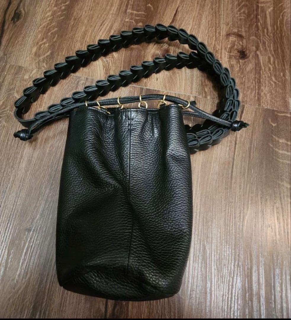 バッグ santaku 4way grain leather shoulder bag