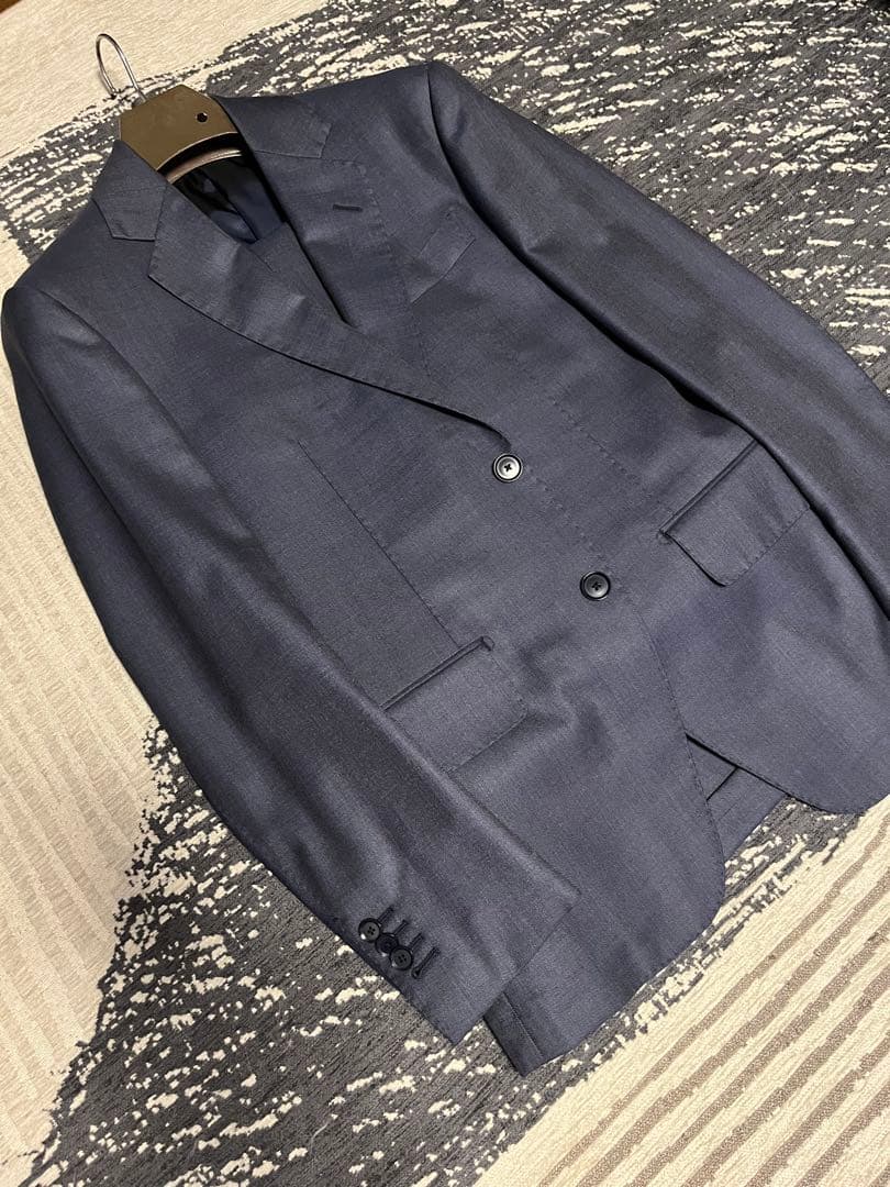 TOMORROWLAND グレーネイビー スーツ　ゼニア