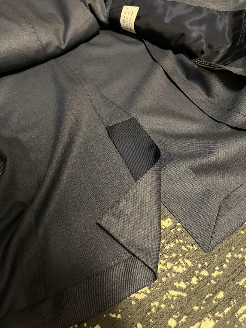 TOMORROWLAND グレーネイビー スーツ　ゼニア